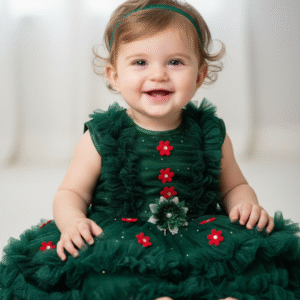 Queen baby frock