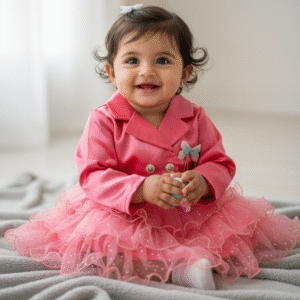Girl baby western frock