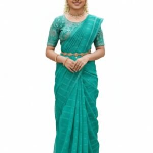 Aari work saree