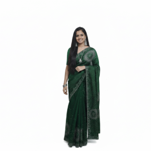 Swarovski Diamond (Hotfix Diamond) Work Saree