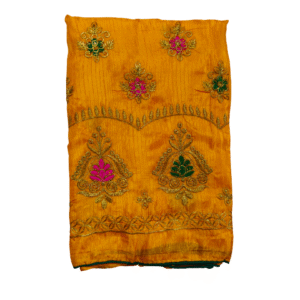 Yellow Woven Banarasi Silk Blend Saree