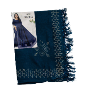Georgette Saree with Hot Fix Diamond work